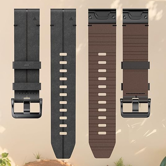 Кожаный ремешок Quickfit для часов Garmin Fenix 5X/6X/6X PRO/7X