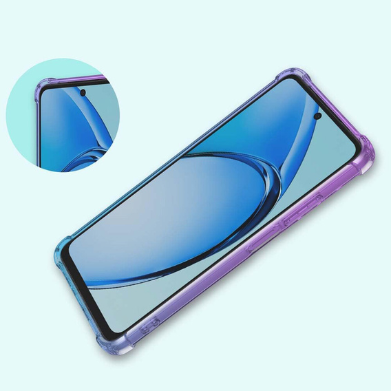 Чехол для Oppo A60, Gradient Dropproof, Фиолетовый / синий