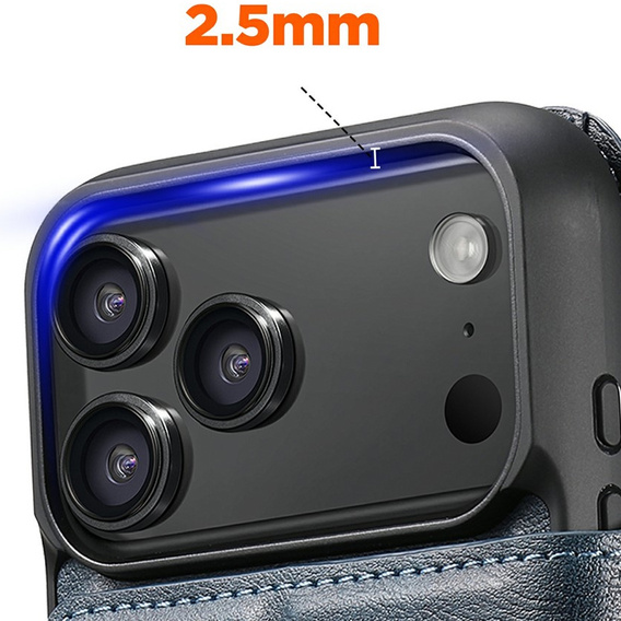 Флип-кейс 2-в-1 для iPhone 17 Pro Max, SUTENI, для MagSafe, синий
