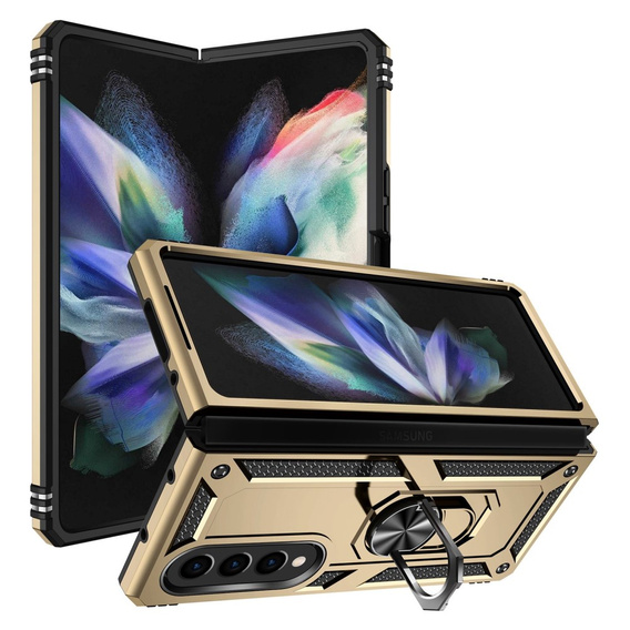 Броньований Чoхол до Samsung Galaxy Z Fold 4 5G, Nox Case Ring, золотий