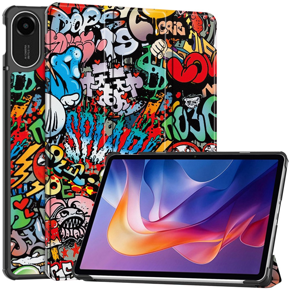 Etui z klapką i motywem graffiti do Xiaomi Redmi Pad 2