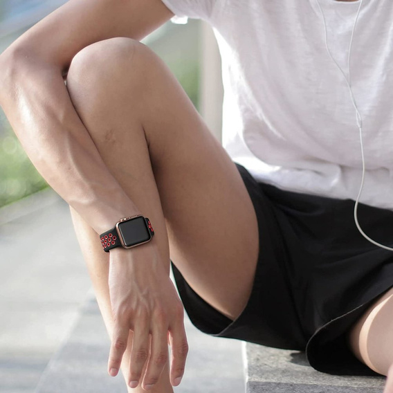 Ремінець  Hollow Apple Watch 7 45mm/6/5/4/SE 44mm/3/2/1 42mm - Black