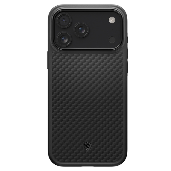 Чохол Spigen Enzo Aramid MagSafe для iPhone 17 Pro, карбоновий чорний