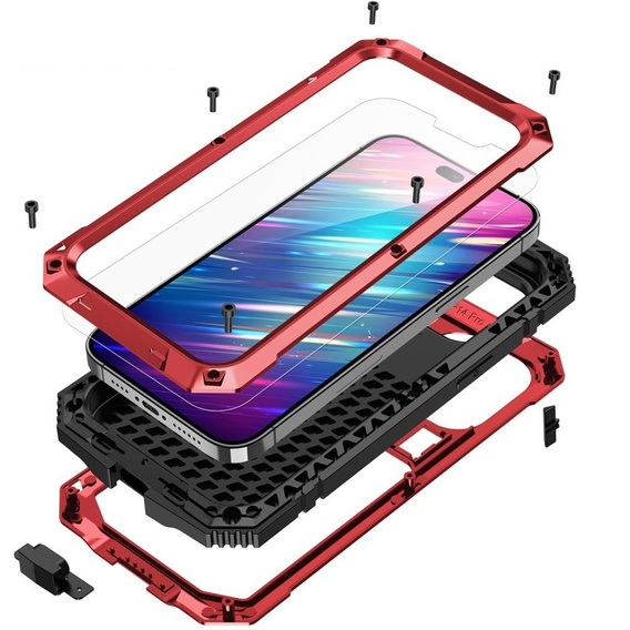 Чохол для iPhone 14 Pro Max, R-JUST, броньований, червоний