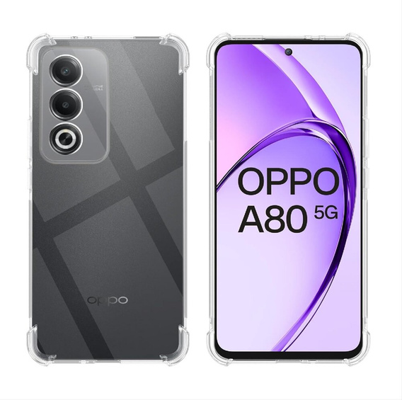 Чoхол до Oppo A80, Dropproof, прозорий