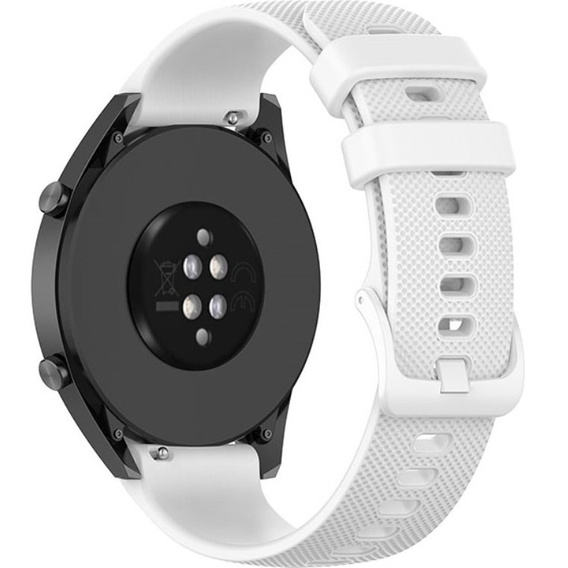 Силиконовый ремешок до Huawei Watch GT Runner / GT 3 46mm, White