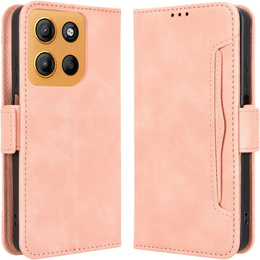 Футляр з клапаном для Motorola Moto G15 / Motorola Moto G15 Power, Card Slot, рожевий
