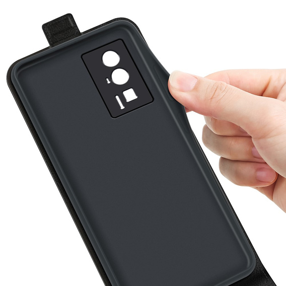Откидной чехол для Poco F5 Pro 5G, Flip, чёрный