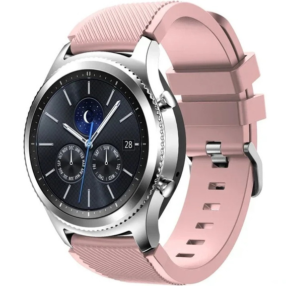 Силиконовый ремешок Twill Texture 22mm, Pink