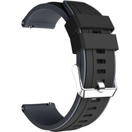 Силиконовый ремешок до Huawei Watch GT 2 Pro - Black / Grey