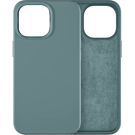 Чехол до iPhone 14 Pro, Silicone Lite, зелёный
