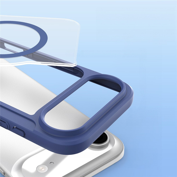 Чохол Dux Ducis для iPhone Air, Skin X Pro, з клапаном, для MagSafe, темно-синій