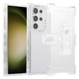 Бронечохол для Samsung Galaxy S24 Ultra, Belt Clip, з кліпсою, прозорий