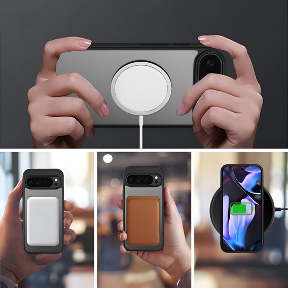 Чехол для Google Pixel 9 Pro XL, гибридный чехол Fusion Hybrid, для MagSafe, чёрный
