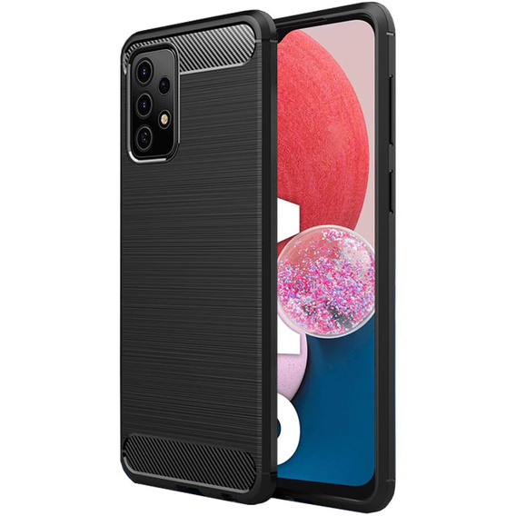 Чехол до Samsung Galaxy A13 4G, Carbon, чёрный