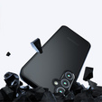 Чехол до Samsung Galaxy A15, Fusion, прозрачный / черный + 9H стекло