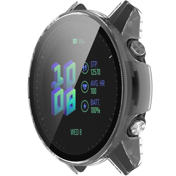 2в1 чохол та захисне скло для годинника Garmin Forerunner 955, Clear