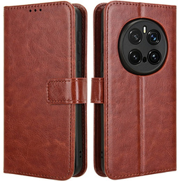 Футляр з клапаном для Honor Magic 7 Pro, Crazy Horse Wallet, коричневий