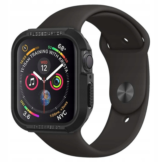 Чехол ремешок SPIGEN до Apple Watch 4/5/6/7/SE 44/45mm, Rugged Armor Pro, Black