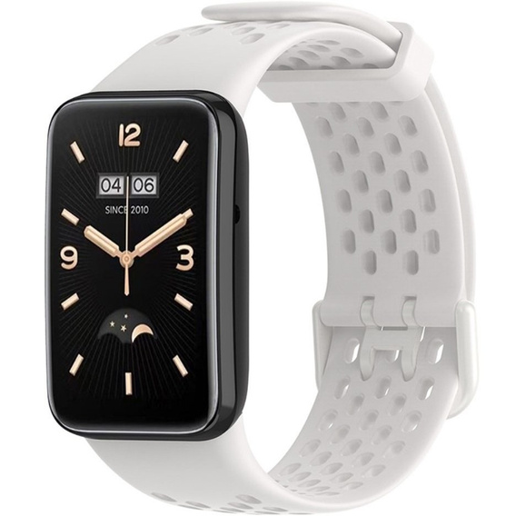 Силиконовый ремешок для Xiaomi Mi Band 7 Pro, White