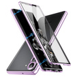 Чохол для Samsung Galaxy S23 Plus, Magnetic Dual Glass, фіолетовий