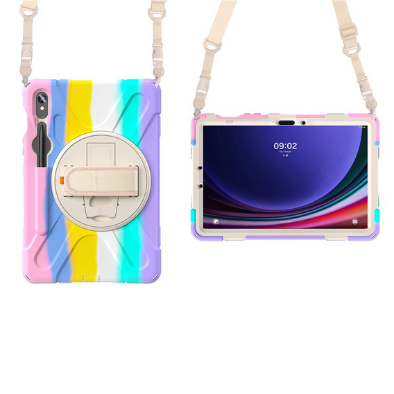 Детский чехол до Tab Samsung Galaxy Tab S7/S8/S9/ X710, бронированый 360, разноцветный