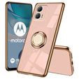 Чехол до Motorola Moto G53 5G, Electro Ring, розовый rose gold