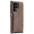 Чохол-книжка для Samsung Galaxy S23 Ultra, ERBORD Retro, коричневий