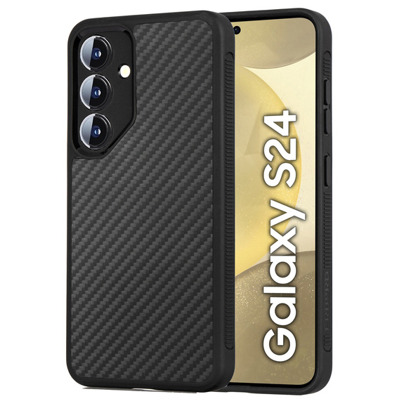 Чехол для Samsung Galaxy S24, ERBORD KevlarGuard, черный