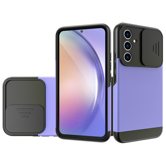 Чехол до Samsung Galaxy A54 5G, Slide Camera, чёрный