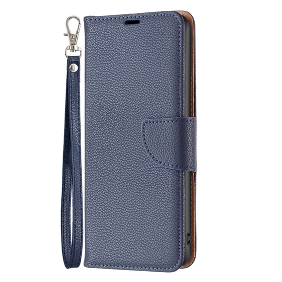 Чохол-книжка для Samsung Galaxy A55 5G, Wallet Litchi Leather, темно-синій