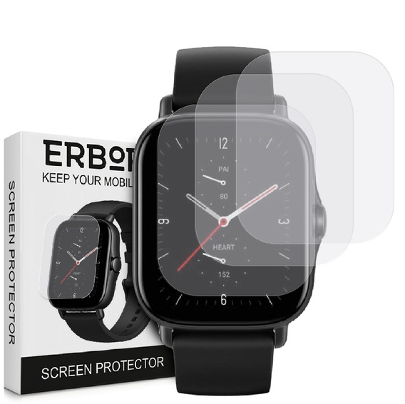 3x ERBORD Гідрогелева фольга для Amazfit GTS 2