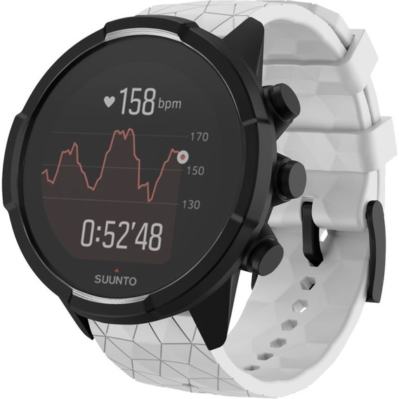 Силиконовый ремешок Rhombic Grain  до Suunto 9, White