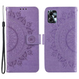 Откидной чехол для Motorola Moto G13 / G23, Mandala Flower, фиолетовый