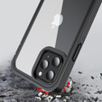 Чехол для iPhone 12/12 Pro, Shockproof, с пленкой, чёрный