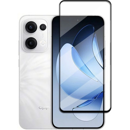 3D загартоване скло для Oppo Reno 13, чорна рамка