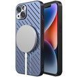 Чехол R-JUST RJ57 для iPhone 14 Plus, бронированный, для MagSafe, синий