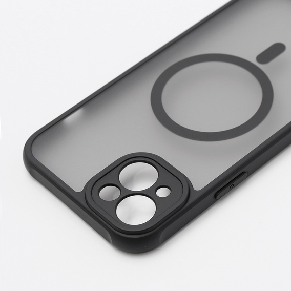 Чехол MagSafe для iPhone 15 Plus, Hybrid Matte Lens Pro, черный