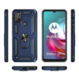 Бронированный Чехол до Motorola Moto G10/G30, Nox Case Ring, синий