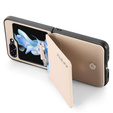 Чохол для Samsung Galaxy Z Flip7 FE / Z Flip6, Card Slot Ring Case, бежевий