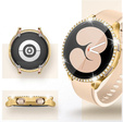 2в1 чехол и защитное стекло для часов Samsung Galaxy Watch 4 40mm, Gold