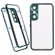 Чехол для Samsung Galaxy S21, Magnetic Dual Glass, зелёный