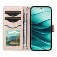 Чохол-сумка для Xiaomi Redmi Note 14 Pro 5G / Xiaomi Redmi Note 14 Pro+ 5G / Xiaomi Poco X7 5G, Rhombus Crossbody Leather, бежевий