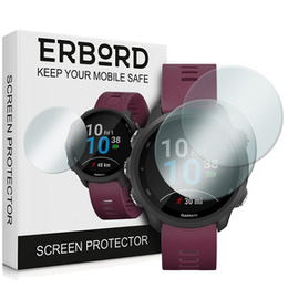 Захисне скло 2х Erbord для дисплею смарт годинника Garmin Forerunner 245