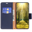 Откидной чехол для Samsung Galaxy A05s, Wallet Litchi Leather, синий