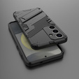 Чехол для Samsung Galaxy A56 5G, Military kickstand, чёрный