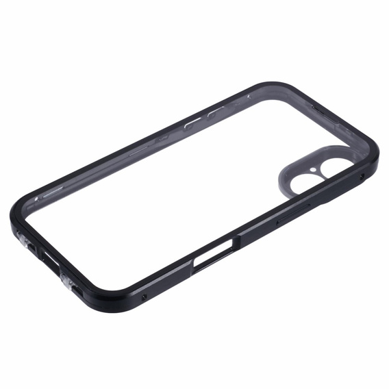 Чохол для iPhone 16, Magnetic Dual Glass, чорний