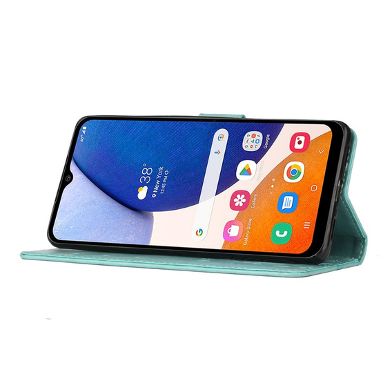 Откидной чехол для Samsung Galaxy A14 4G/5G, Mandala Flower, зелёный