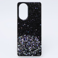 Чехол до Oppo A58 4G, Glittery, чёрный