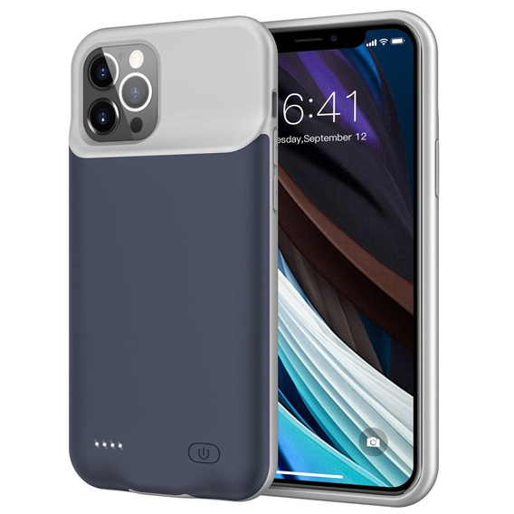 Чехол с батареей 6500mAh до iPhone 12 / 12 Pro, Blue